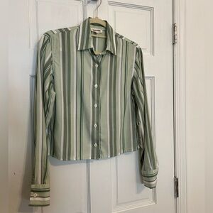NWT Djerf Avenue Little Shirt Mint Sorbet